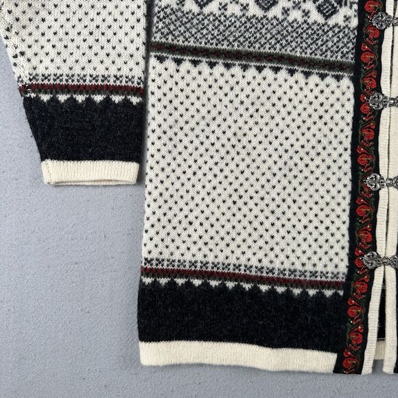 Squaw Valley Sweater Women’s Medium Multicolor Wool‎ Nordic Fair Isle Cardigan - Picture 8 of 16